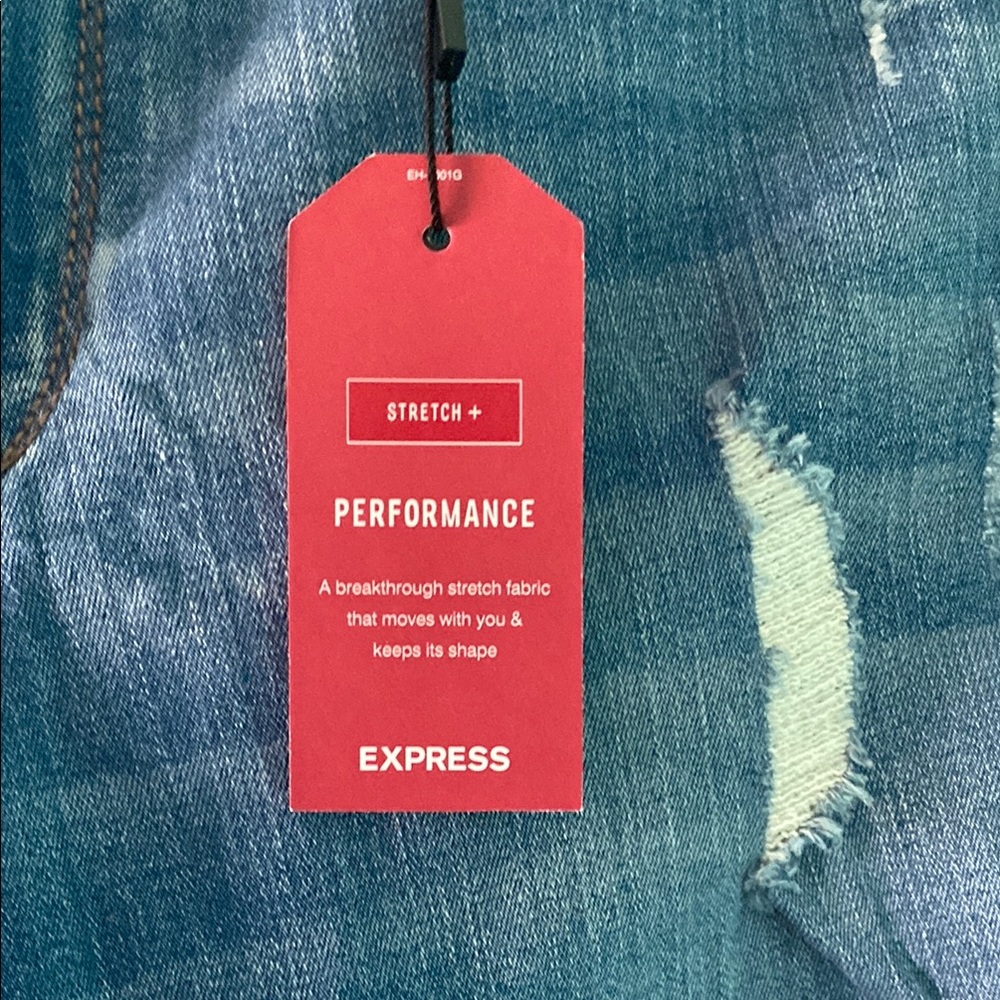 Distressed Blue Jeans - Picture 5 of 5